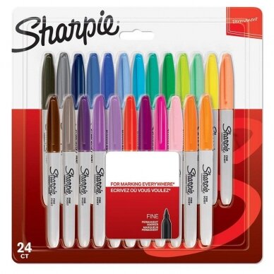 Markerių rink. „Sharpie" 24 vnt. 1 Markerių rink. „Sharpie" 24 vnt. 1