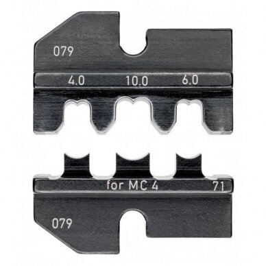 Matrica KNIPEX MC4 kontaktams 4-6-10mm² Matrica KNIPEX MC4 kontaktams 4-6-10mm²