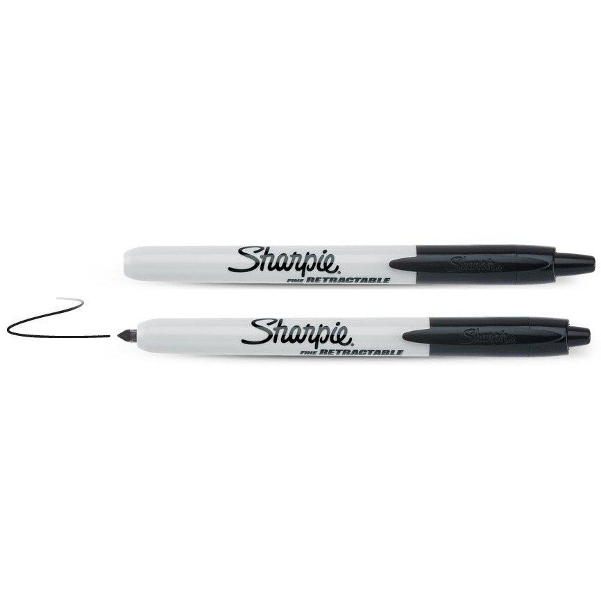 Mark. „Sharpie" RETRACTABLE juod. sp. Mark. „Sharpie" RETRACTABLE juod. sp.