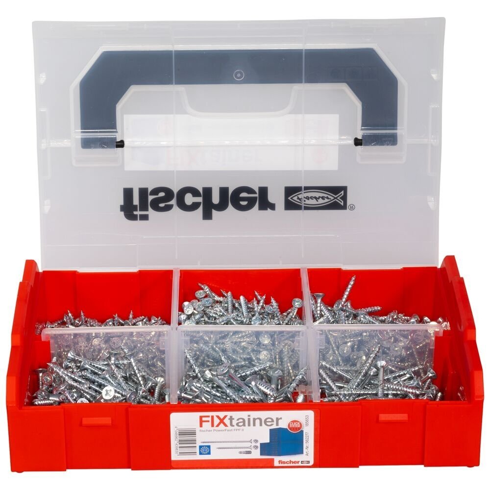 Medsraigčių rinkinys FixTainer PZ, 702 vnt. 1 Medsraigčių rinkinys FixTainer PZ, 702 vnt. 1