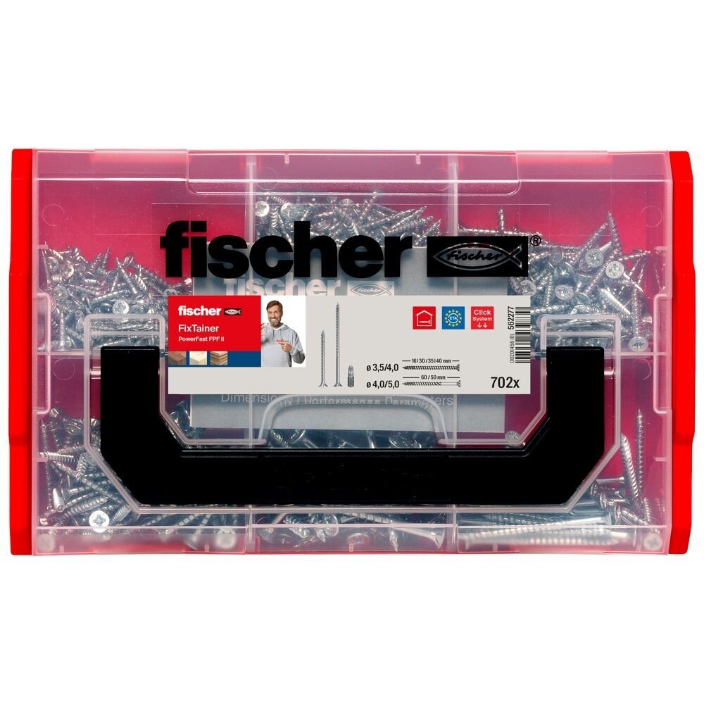 Medsraigčių rinkinys FixTainer PZ, 702 vnt. 3 Medsraigčių rinkinys FixTainer PZ, 702 vnt. 3