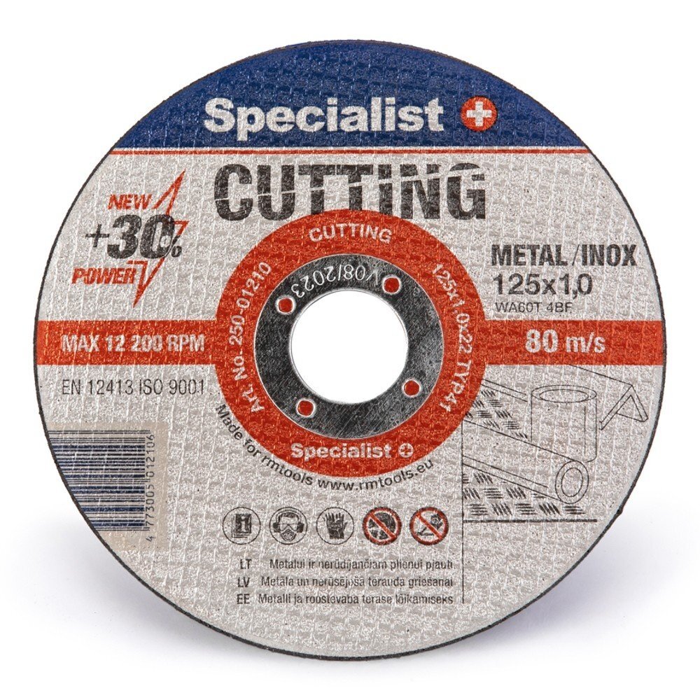 Metalo pj.diskas 125x1x22 mm Metalo pj.diskas 125x1x22 mm