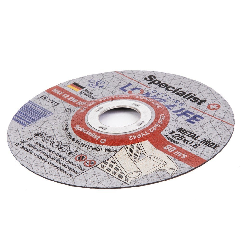 Metalo pj.diskas LONG LIFE 125x0,8x22 mm 1