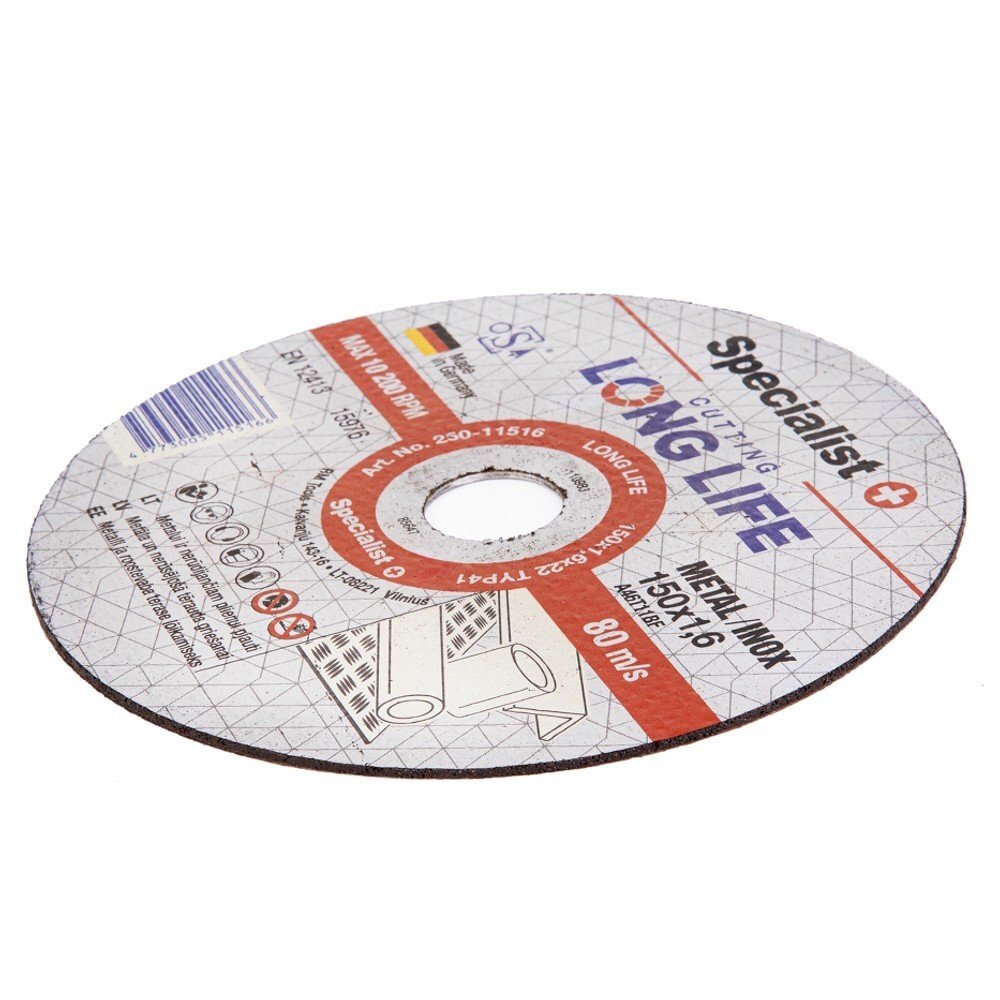 Metalo pj.diskas LONG LIFE 150x1,6x22 mm 1