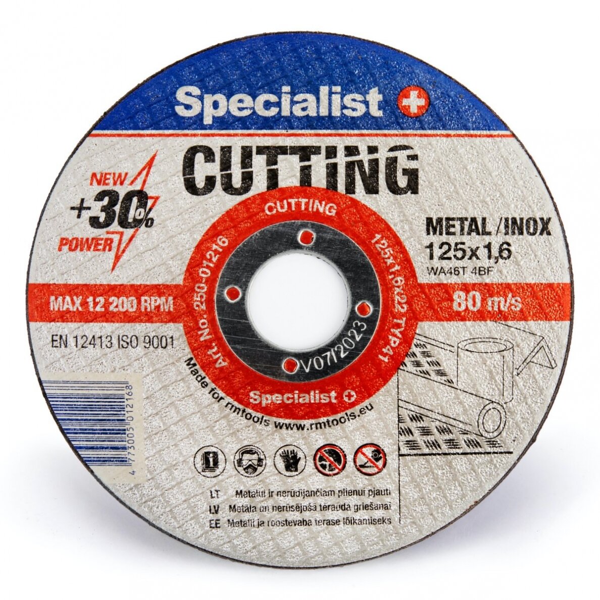Metalo pj.diskas 125x1,6x22 mm
