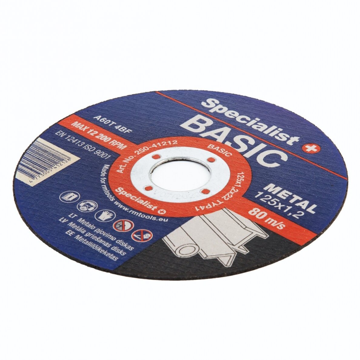 Metalo pjovimo diskas Specialist+ BASIC 125x1,2x22 mm 1 Metalo pjovimo diskas Specialist+ BASIC 125x1,2x22 mm 1