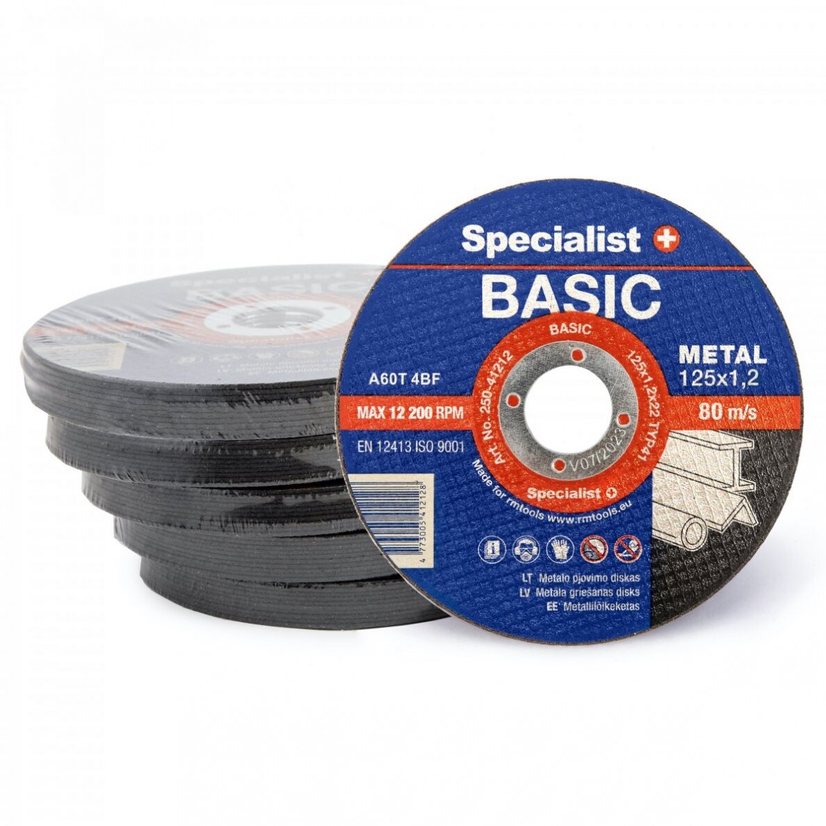 Metalo pjovimo diskas Specialist+ BASIC 125x1,2x22 mm 2 Metalo pjovimo diskas Specialist+ BASIC 125x1,2x22 mm 2