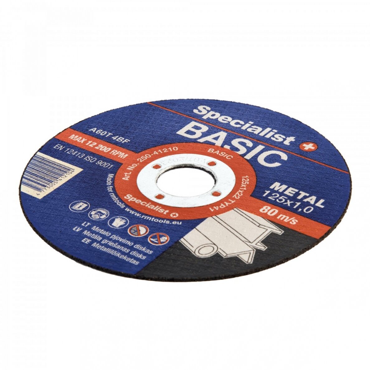 Metalo pjovimo diskas Specialist+ BASIC 125x1x22 mm 1 Metalo pjovimo diskas Specialist+ BASIC 125x1x22 mm 1