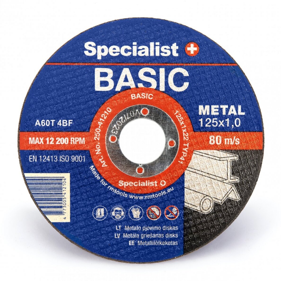 Metalo pjovimo diskas Specialist+ BASIC 125x1x22 mm Metalo pjovimo diskas Specialist+ BASIC 125x1x22 mm