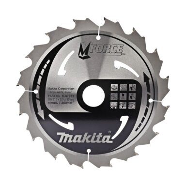 Medžio pjovimo diskas MAKITA 210x30x2,3mm 16T 15°