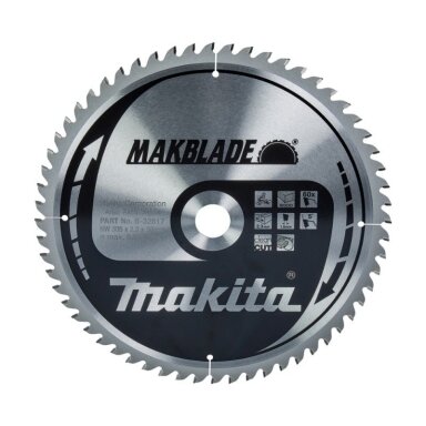 Medžio pjovimo diskas MAKITA 305x2,3x30mm 5° 60T