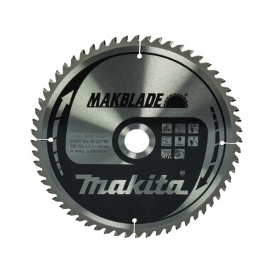 Medžio pjovimo diskas MAKITA Makblade 255x30x2,3mm 60T 5°