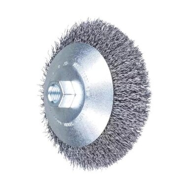 Metalinis šepetys su sriegiu PFERD KBU 12510/M14 ST 0,35
