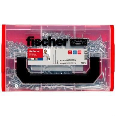 Medsraigčių rinkinys FixTainer PZ, 702 vnt. 3 Medsraigčių rinkinys FixTainer PZ, 702 vnt. 3