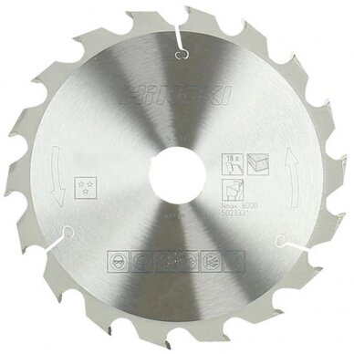 Medžio pjovimo diskas HiKOKI 165x30mm Z18 Medžio pjovimo diskas HiKOKI 165x30mm Z18