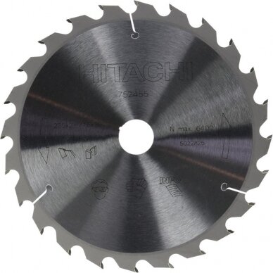 Medžio pjovimo diskas HiKOKI 235x30mm Z24 Medžio pjovimo diskas HiKOKI 235x30mm Z24