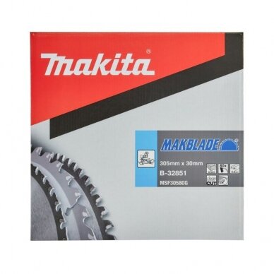 Medžio pjovimo diskas MAKITA 305x30x2,3mm 80T 5° 1