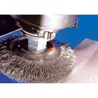 Metalinis šepetys su sriegiu PFERD KBU 12510/M14 ST 0,35 2 Metalinis šepetys su sriegiu PFERD KBU 12510/M14 ST 0,35 2