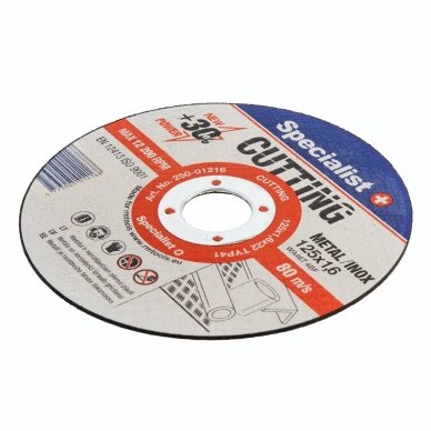 Metalo pj.diskas 125x1,6x22 mm 1 Metalo pj.diskas 125x1,6x22 mm 1
