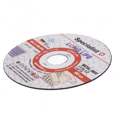 Metalo pj.diskas LONG LIFE 115x1x22 mm 1