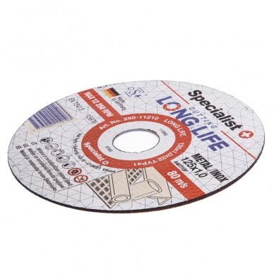 Metalo pj.diskas LONG LIFE 125x1x22 mm 1 Metalo pj.diskas LONG LIFE 125x1x22 mm 1