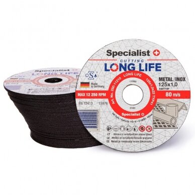 Metalo pj.diskas LONG LIFE 125x1x22 mm 2