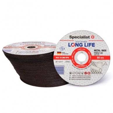 Metalo pj.diskas LONG LIFE 150x1,6x22 mm 2
