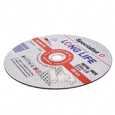 Metalo pj.diskas LONG LIFE 230x1,9x22 mm 1