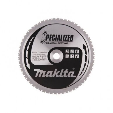 Metalo pjovimo diskas 305x25,4x2,1mm 60T 0° MAKITA