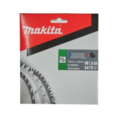 Metalo pjovimo diskas MAKITA HM 150x20mm 32T 0° E-02939 2 Metalo pjovimo diskas MAKITA HM 150x20mm 32T 0° E-02939 2