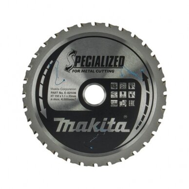 Metalo pjovimo diskas MAKITA HM 150x20mm 32T 0° E-02939 Metalo pjovimo diskas MAKITA HM 150x20mm 32T 0° E-02939