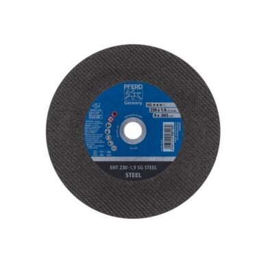 Metalo pjovimo diskas Ø230x1.9x22mm EHT A46 S SG PFERD 1 Metalo pjovimo diskas Ø230x1.9x22mm EHT A46 S SG PFERD 1