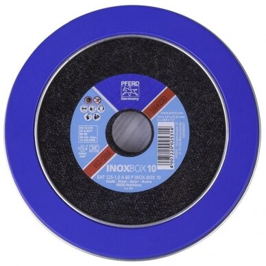Metalo pjovimo diskas PFERD EHT125-1,0 Steelox 1