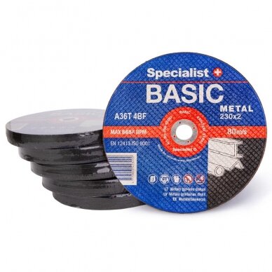 Met.pj. diskas BASIC 230x2x22 mm 2 Met.pj. diskas BASIC 230x2x22 mm 2