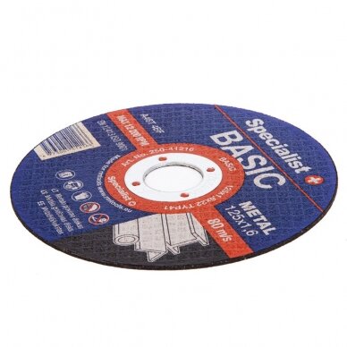 Met.pj. diskas BASIC125x1,6x22 mm 1 Met.pj. diskas BASIC125x1,6x22 mm 1