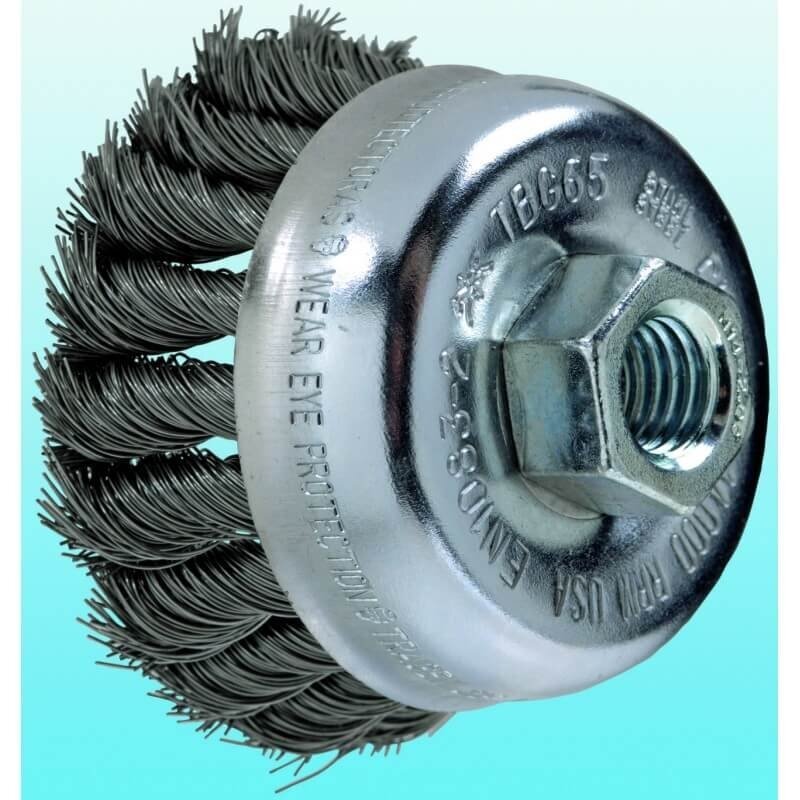 Metalinis šepetys-taurelė Ø65 PFERD TBG INOX 0,35 1 Metalinis šepetys-taurelė Ø65 PFERD TBG INOX 0,35 1