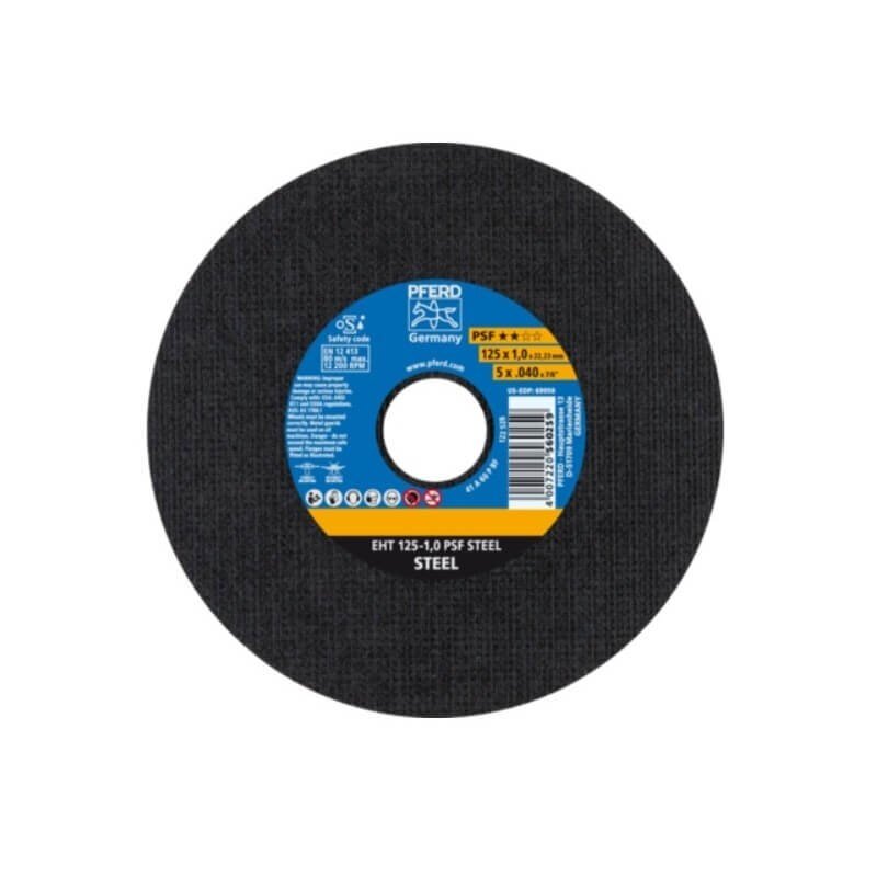Metalo pjovimo diskas PFERD EHT 125x1,0mm A60 P PSF 1 Metalo pjovimo diskas PFERD EHT 125x1,0mm A60 P PSF 1