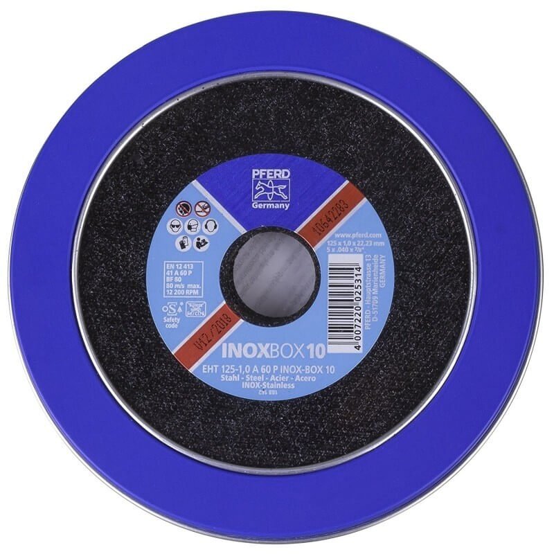 Metalo pjovimo diskas PFERD EHT125-1,0 Steelox 1