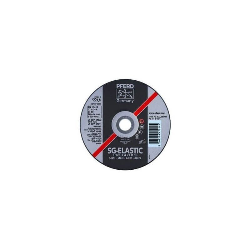 Metalo šlifavimo diskas Ø125x4x22mm E125-4 A24 R SG šlifavimo diskas PFERD Metalo šlifavimo diskas Ø125x4x22mm E125-4 A24 R SG šlifavimo diskas PFERD