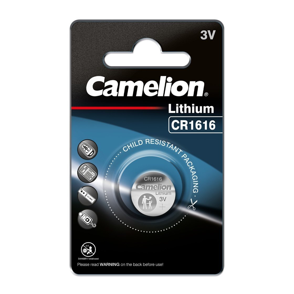 Mikro ličio elementas CR1616 3V, CAMELION, 1 vnt. Mikro ličio elementas CR1616 3V, CAMELION, 1 vnt.