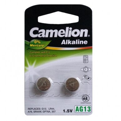 Mikro el. be gyv. 1,5 V LR44/AG13, 2 vnt. Mikro el. be gyv. 1,5 V LR44/AG13, 2 vnt.