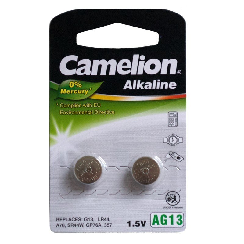 Mikro el. be gyv. 1,5 V LR44/AG13, 2 vnt. Mikro el. be gyv. 1,5 V LR44/AG13, 2 vnt.