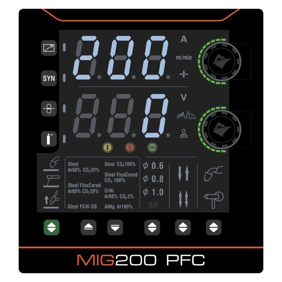 MIG/MAG suvirinimo pusautomatis JASIC EVO20 MIG200 PFC N2S62 5 MIG/MAG suvirinimo pusautomatis JASIC EVO20 MIG200 PFC N2S62 5