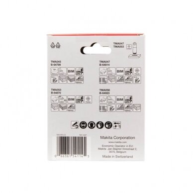 Multifunkcinių įrankių priedų rinkinys MAKITA B-67480 1 Multifunkcinių įrankių priedų rinkinys MAKITA B-67480 1