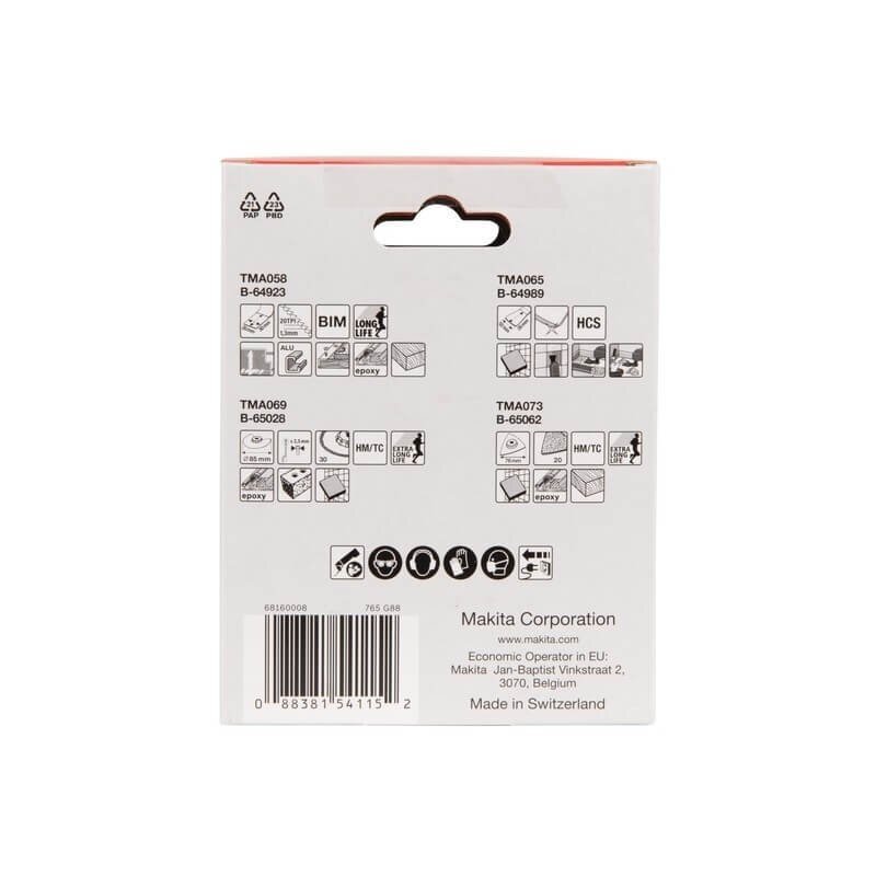 Multifunkcinių įrankių priedų rinkinys MAKITA B-67496 2 Multifunkcinių įrankių priedų rinkinys MAKITA B-67496 2