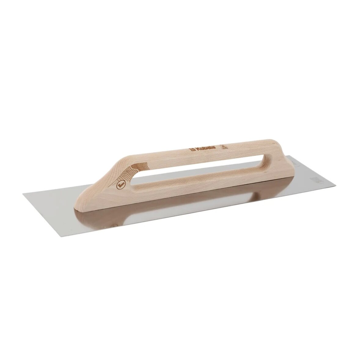 Nerūdijančio plieno trintuvė su medine rankena 130x580 mm, KUBALA