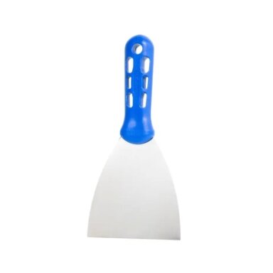 Nerūdijančio plieno glaistyklė su plastikine rankena 100 mm. KUBALA