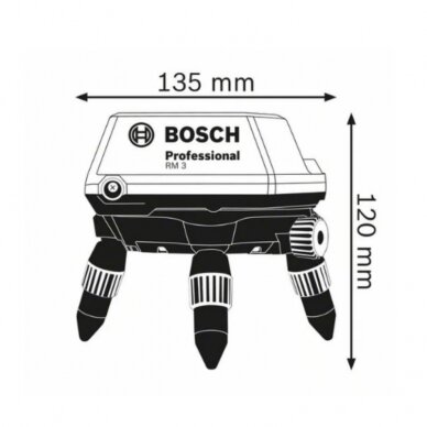 Nivelyro laikiklis BOSCH RM 3 Professional 1