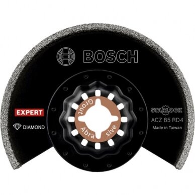 Ovalūs ašmenys BOSCH Expert Grout ACZ RD4 85mm Ovalūs ašmenys BOSCH Expert Grout ACZ RD4 85mm