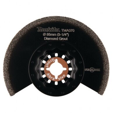 Ovalūs ašmenys su deimanto grūdu MAKITA Multitool TMA070 85mm Ovalūs ašmenys su deimanto grūdu MAKITA Multitool TMA070 85mm